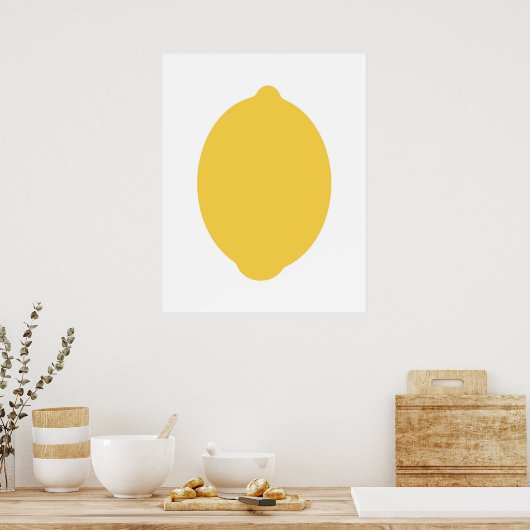 Poster Modern Lemon print (Cuisine)