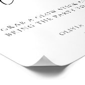 Poster Modern Let Love Glow Wedding Sign (Coin)