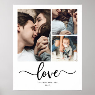 Poster Modern Love 16x20 3 Collage photo