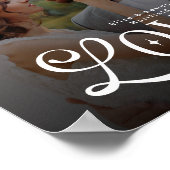 Poster Modern Love Custom Wedding Photo Couples Monogram (Coin)