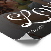 Poster Modern Love Custom Wedding Photo Couples Monogram (Coin)