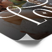 Poster Modern Love Custom Wedding Photo Couples Monogram (Coin)