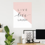 Poster Modern Love Laugh Motivation positive (Bureau à domicile)