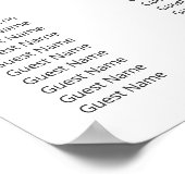 Poster Modern Minimal Wedding Welcome Sign (Coin)