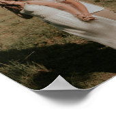 Poster Modern Minimalist Couple Photo "Engaged" (Coin)