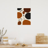 Poster Modern Minimalist Earthy Abstract Silhouette (Cuisine)