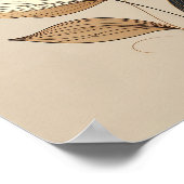 Poster Modern Minimalist Gold & Black Botanical Floral Li (Coin)