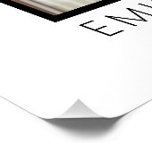 Poster Modern Minimalist Photo Graduation Welcome Sign (Coin)