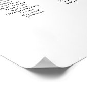 Poster Modern minimalist up to 15 tables seating plan (Coin)