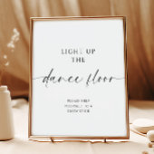 Poster Modern Minimalist Wedding Glow Stick