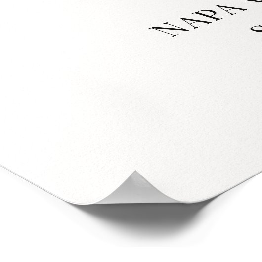 Poster Modern Minimalist Wedding Welcome Sign (Coin)