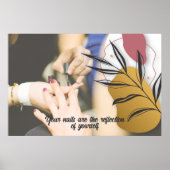 Poster Modern Nail Salon Wall Print (Devant)