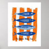 Poster Modern Personalized Beach House (Devant)