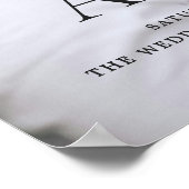 Poster Modern Photo Editorial Wedding Welcome Sign (Coin)