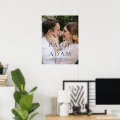 Poster Modern Photo Editorial Wedding Welcome Sign (Bureau à domicile)