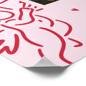 Poster Modern Pink Hand Drawn How Old Was The Mommy Sign (Coin)