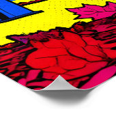 Poster Modern Pop Art Halloween Graveyard (Coin)