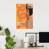 Poster Modern Portrait Art Print Brisbane Art Expo 2012 (Bureau à domicile)