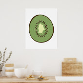Poster Modern print of a Kiwi Fruit for your kitchen (Cuisine)