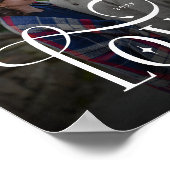 Poster Modern Script Love Custom Engaged Couples Photo (Coin)