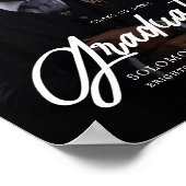 Poster Modern Script Photo  Graduate Welcome sign (Coin)