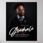 Poster Modern Script Photo  Graduate Welcome sign (Devant)