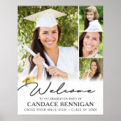 Poster Modern Simple Script Graduate Welcome 4 Photo (Devant)