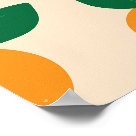 Poster Modern Stylish Citrus Fruit Oranges Pattern (Coin)