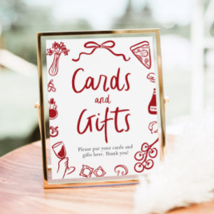 Poster Modern That's Amore Italien Pizza Cartes et Cadeau