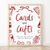 Poster Modern That's Amore Italien Pizza Cartes et Cadeau