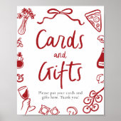 Poster Modern That's Amore Italien Pizza Cartes et Cadeau (Devant)