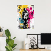 Poster Modern Urban Emotional Portrait Contemporary Art (Bureau à domicile)