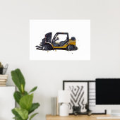 Poster Modern warehouse forklift (Bureau à domicile)