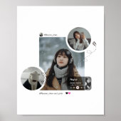Poster Modern Winter Aesthetic Minimalist Photo Collage (Devant)