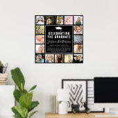 Poster Moderne 16 Insta Photo Collage Partie de graduatio (Bureau à domicile)