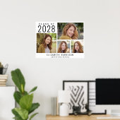 Poster Moderne 4 Photo Graduation Party (Bureau à domicile)