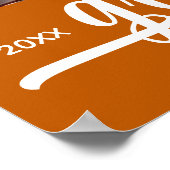 Poster Moderne 4 Photos sur Burnt Orange Graduation (Coin)