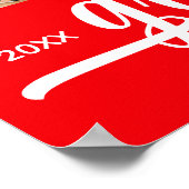 Poster Moderne 4 photos sur Red Graduation (Coin)