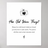 Poster Moderne À Quel Âge Étaient-Ils Fête des mariées Je (Devant)