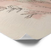 Poster Moderne Abstrait mur floral Art II (Coin)