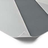Poster Moderne Abstrait Rouille Gris (Coin)