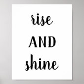 Poster Moderne Agritourisme Monter et Briller Imprimer (Devant)