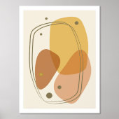 Poster moderne aux formes bio (Recto)