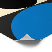 Poster Moderne Bauhaus Géométrique Rétro (Coin)