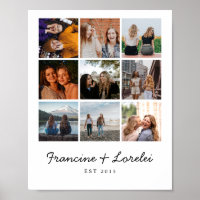 Moderne Best Friends Besties Chic Photo Collage