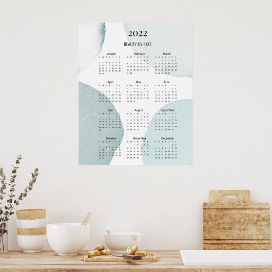 Poster moderne, Calender 2022 (Cuisine)