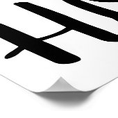 Poster Moderne C'est tellement bon d'être chez soi Noir & (Coin)