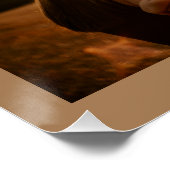 Poster Moderne Chic Brown or ornemental 4 Photos (Coin)