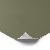 Poster Moderne Chic Vert Olive Mariage Bienvenue Imprimab (Coin)