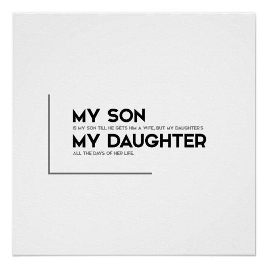 Poster MODERNE cite : Mon fils est mon fils (Devant)